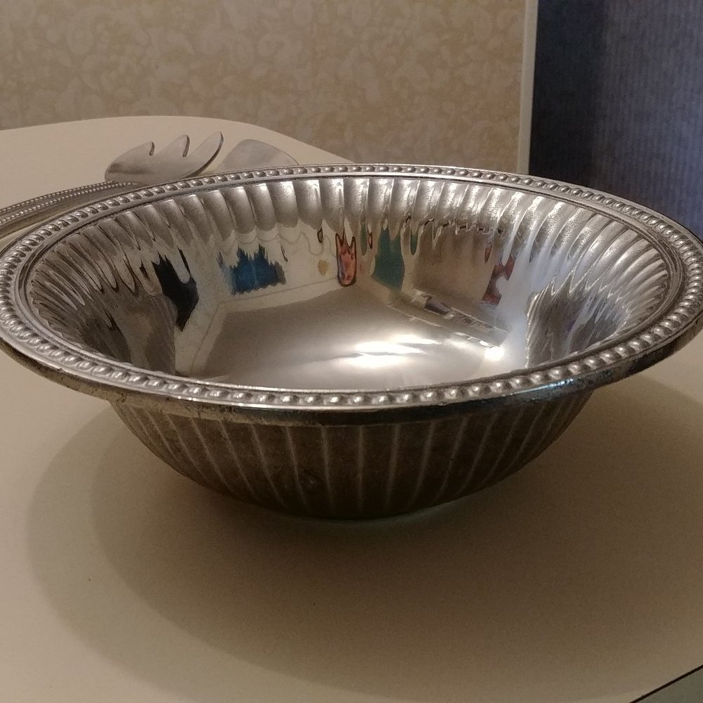 Wilton Armetale "Flutes and Pearls"  Salad Set